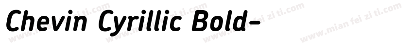 Chevin Cyrillic Bold字体转换